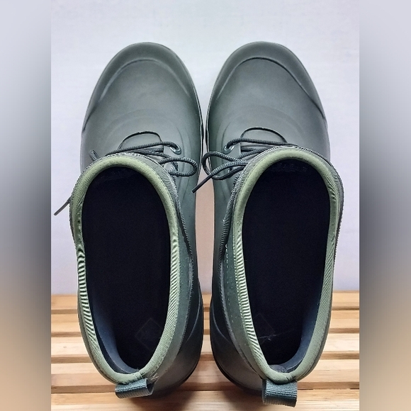 Muck Boots Mens Green Original Lace Up Waterproof Boots Size 15 - Picture 9 of 11
